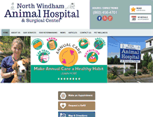 Tablet Screenshot of northwindhamanimalhospital.com